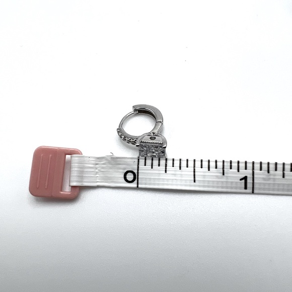 Sterling Silver Cz Huggie Earrings - Picture 16 of 17